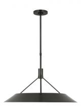 Visual Comfort & Co. Modern Collection SLPD26727BZ - Sean Lavin Sospeso 1-light dimmable LED extra large pendant with dark bronze finish