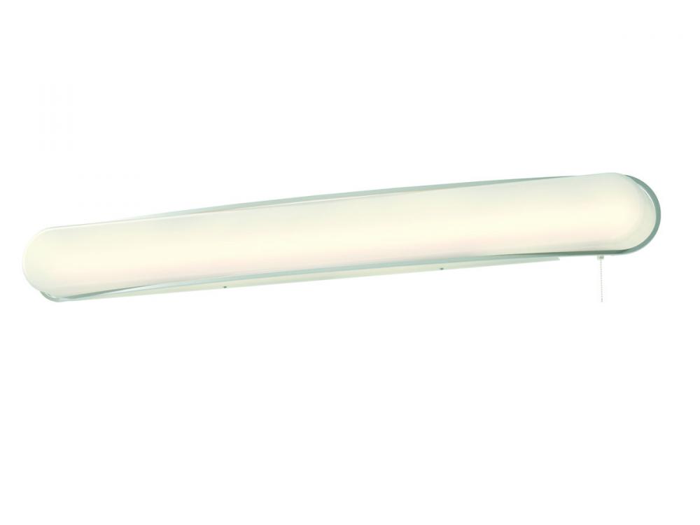 Curve 48'' LED Overbed,120V,3000K,Satin Nickel