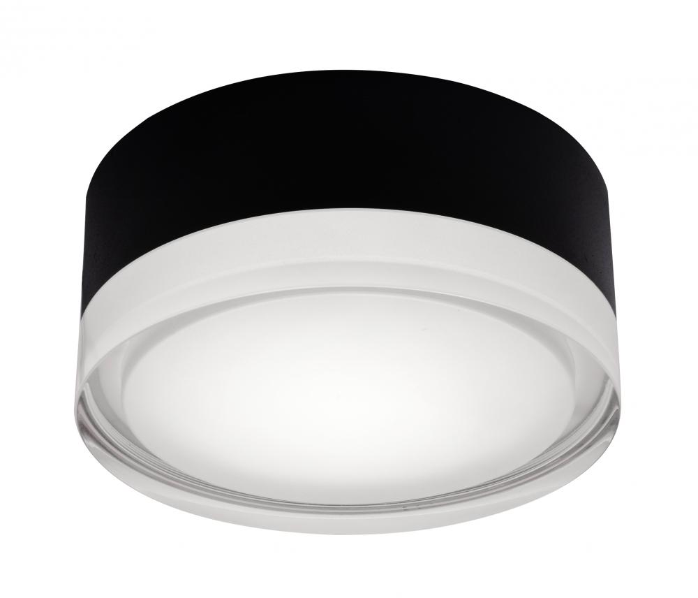 Emma 06'' LED Flush Mount,120V,15W,5 CCT,BK