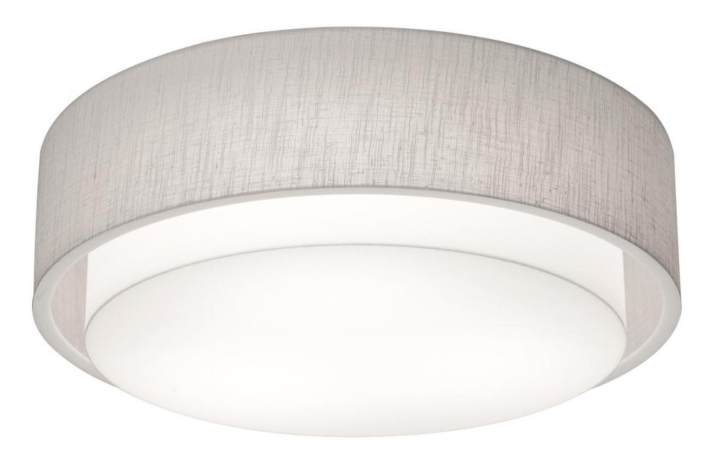 Sanibel 23'' LED Ceiling - White Finish Linen White Shade