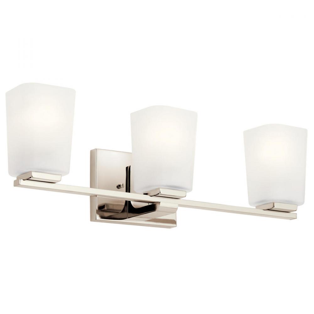 Roehm™ 3 Light Vanity Light Polished Nickel