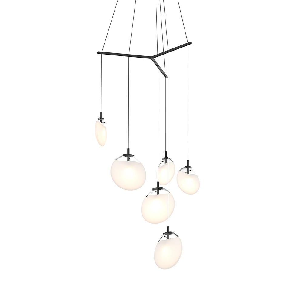 6-Light Tri-Spreader LED Pendant