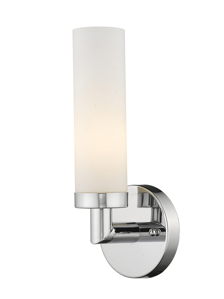 1 Light Polished Chrome Wall Sconce