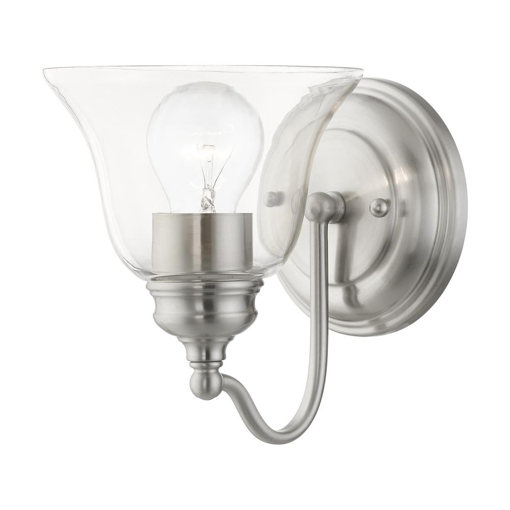 1 Light Brushed Nickel Vanity Sconce