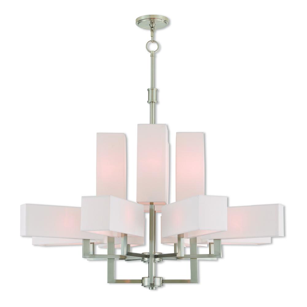 12 Lt BN Foyer Chandelier