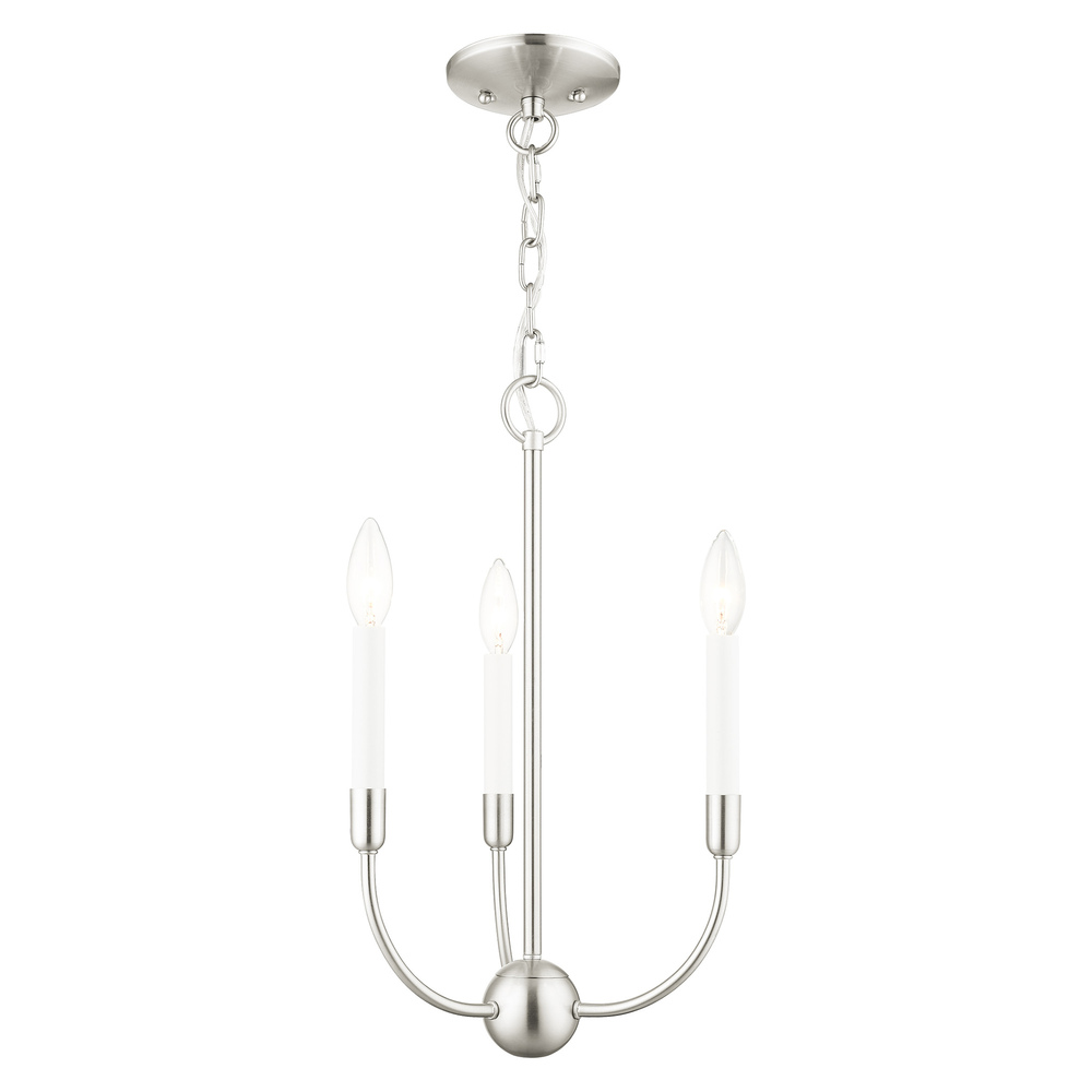 3 Lt Brushed Nickel Chandelier