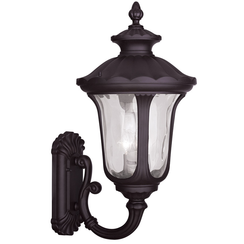 3 Light Bronze Outdoor Wall Lantern