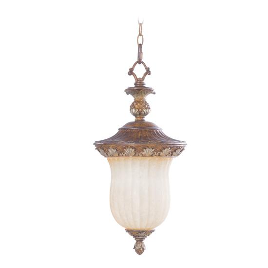 One Light Venetian Patina Outdoor Pendant