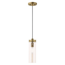 Livex Lighting 41227-01 - 1 Lt Antique Brass Mini Pendant