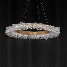 Schonbek Beyond BPD46237-AB - Benediction 37in LED 3000K/3500K/4000K 120V-277V Pendant in Aged Brass with Clear Optic Crystal