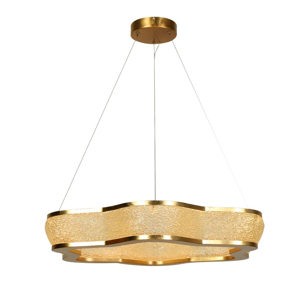 Celestothon 1-Light Large Gold LED Chandelier