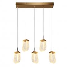 LNC Home HA0519301 - Aeyilana 5-Lights LED Chandelier