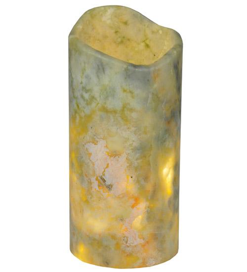 3.5"W Cylindre Light Green Jadestone Shade