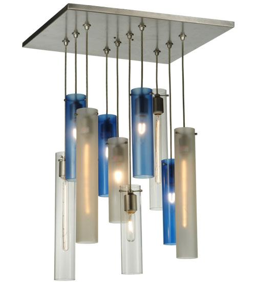 17"Sq Cilindro 10 LT Cascading Pendant