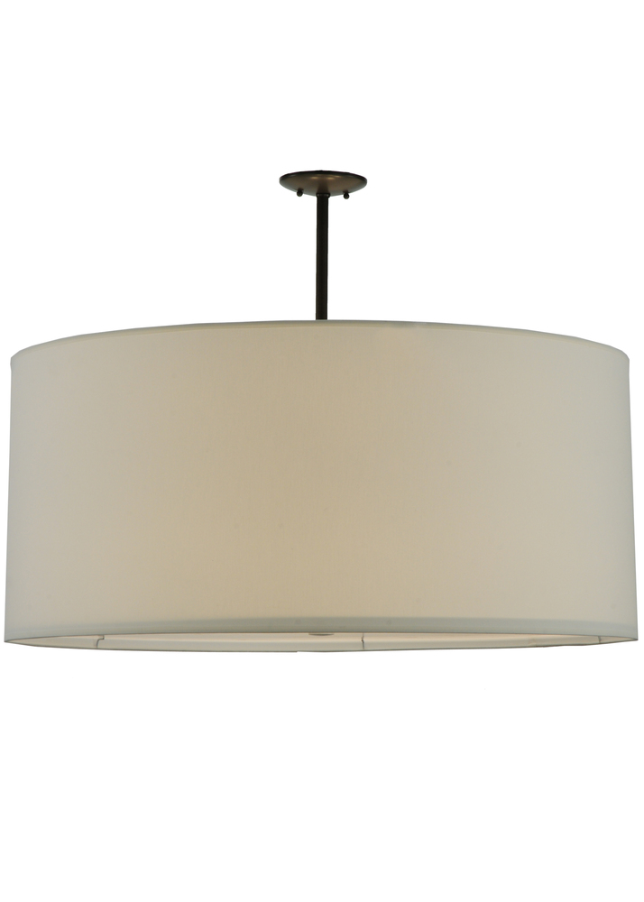 36"W Cilindro White Textrene Pendant