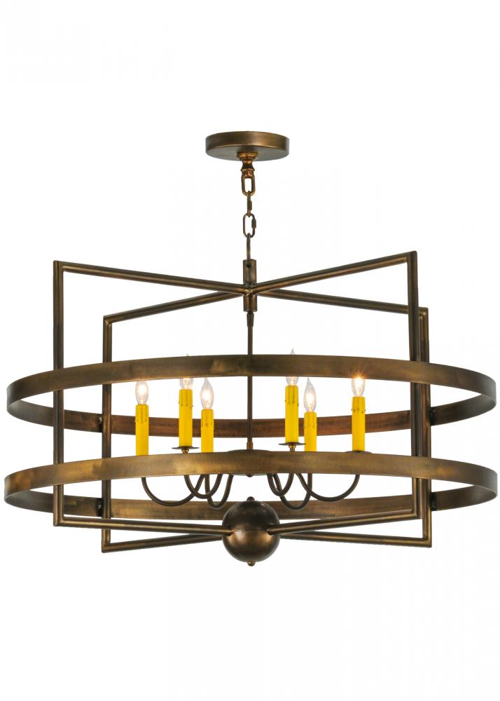 36"W Aldari 6 LT Chandelier