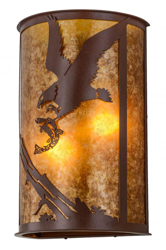 13"W Strike of the Eagle Wall Sconce