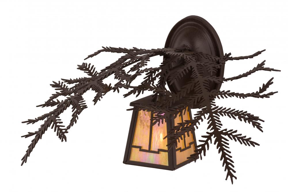 16"W Pine Branch Valley View Wall Sconce