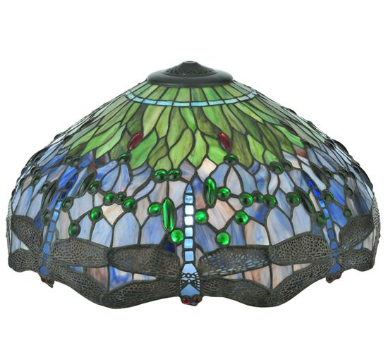 22" Wide Tiffany Hanginghead Dragonfly Shade