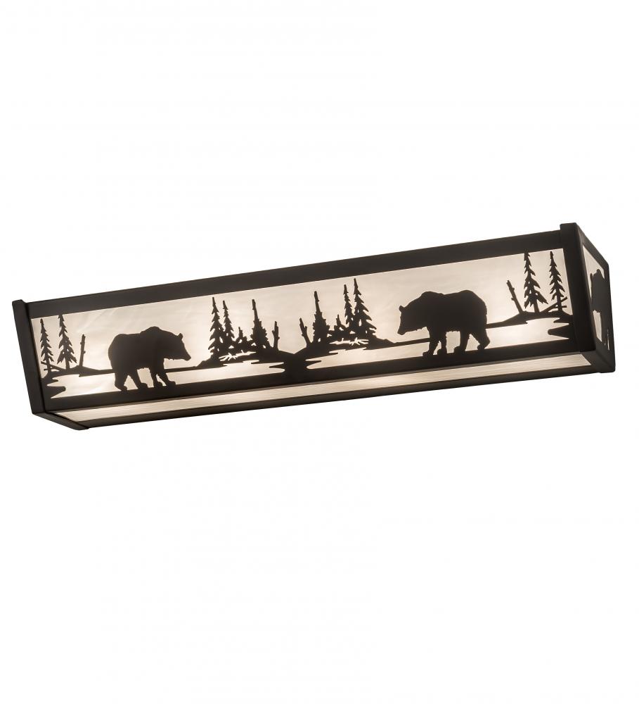 24"W Bear at Lake Vanity Light