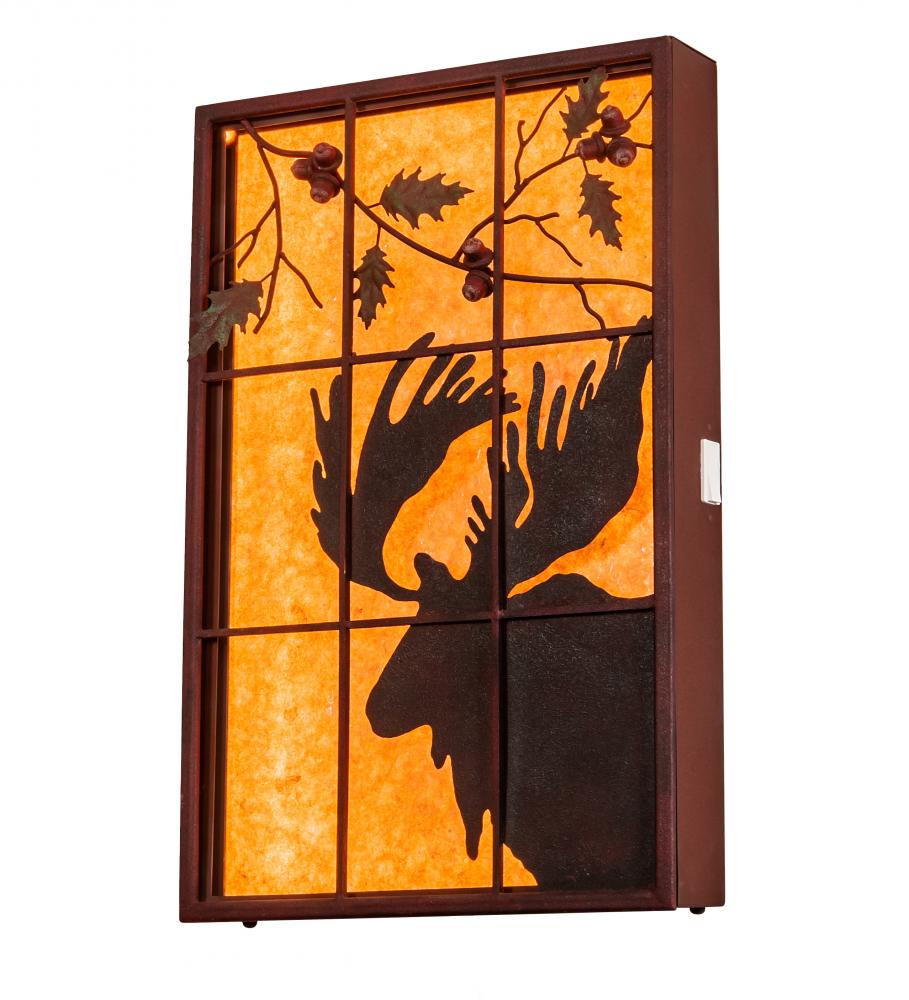 24" Wide Moose Backlit Window