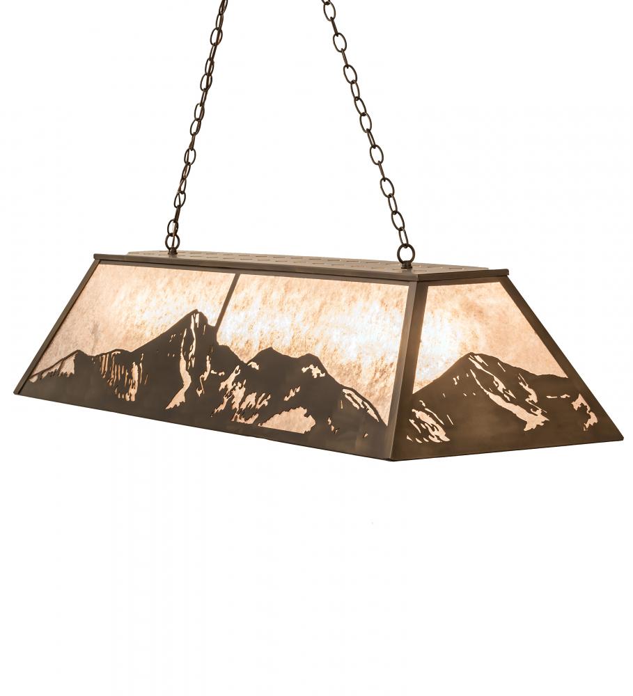 61" Long Mountain Range Oblong Pendant