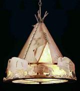 72"W Teepee w/ Buffalo Pendant