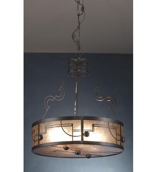 25" Wide Revival Deco Inverted Pendant