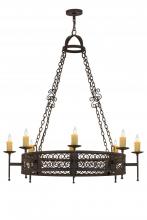 Meyda Blue 115209 - 48"W Toscano 8 LT Chandelier