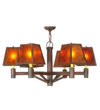 Meyda Blue 130500 - 40"W Rocky Mountain 6 LT Chandelier