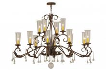 Meyda Blue 146948 - 62" Long Windsor 14 Light Oblong Chandelier