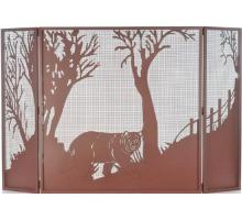 Meyda Blue 71141 - 62" Wide X 40" High Bear at Dusk Fireplace Screen