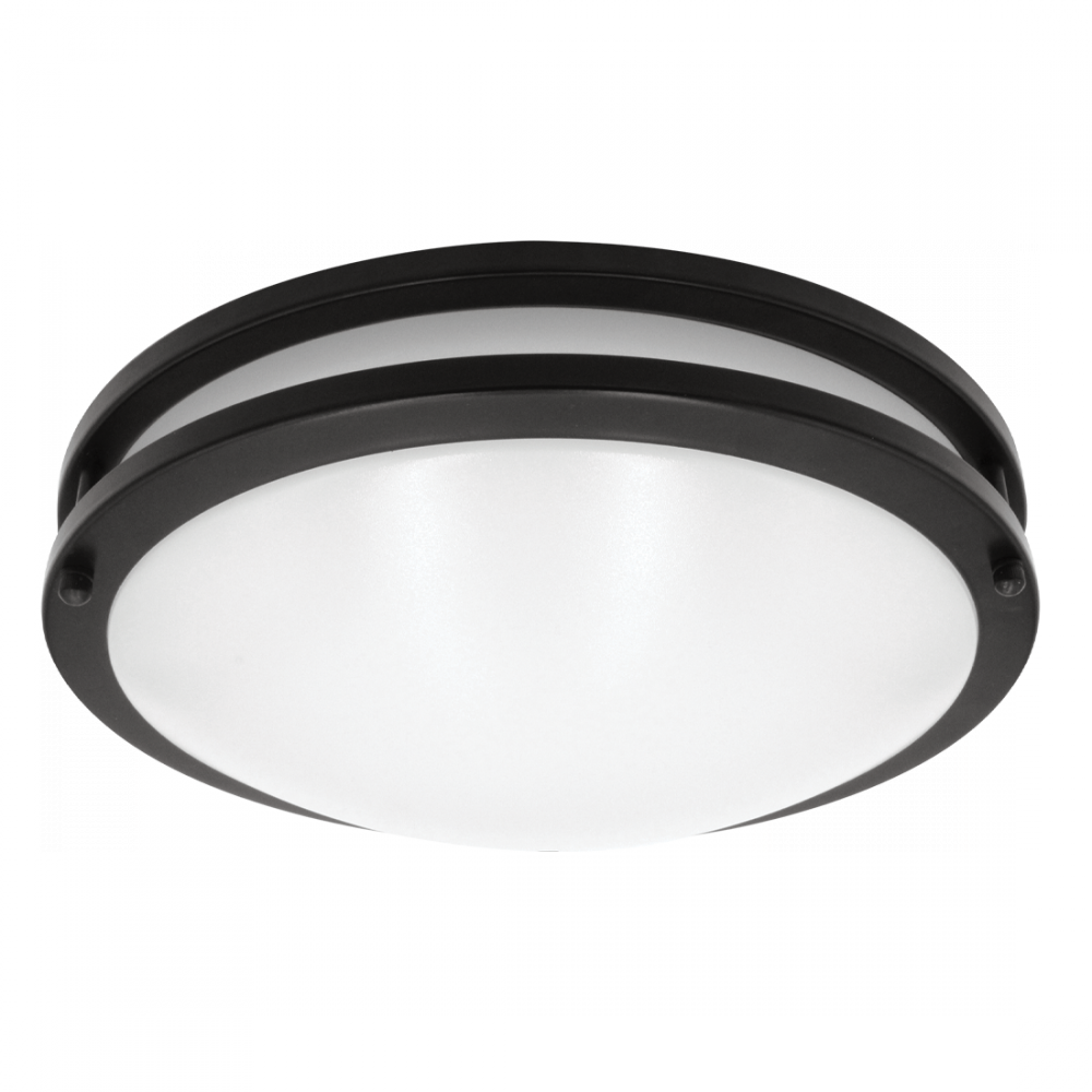 LED10"FLUSH/DR/BLK/5CCT/D