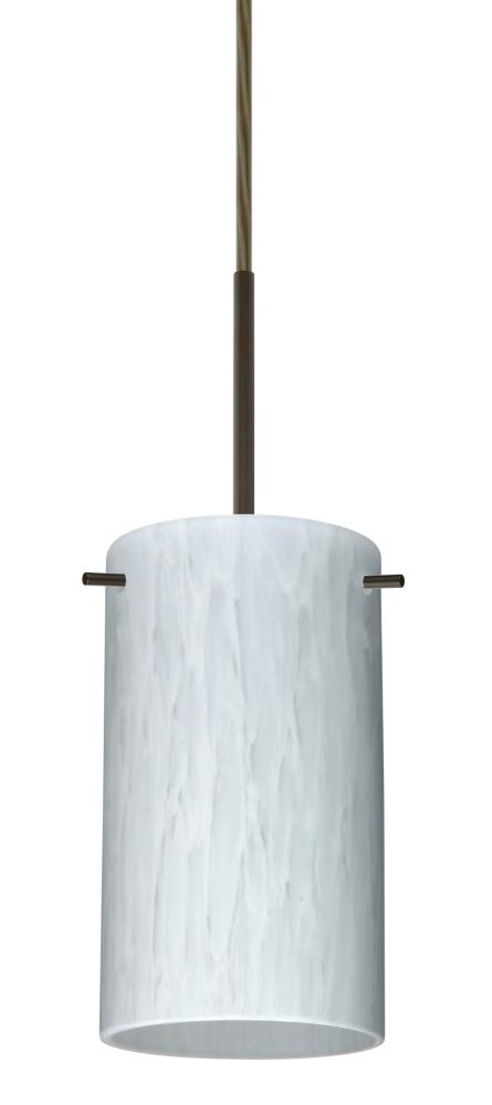 Besa Stilo 7 Pendant Bronze Carrera 1x40W B10 Med