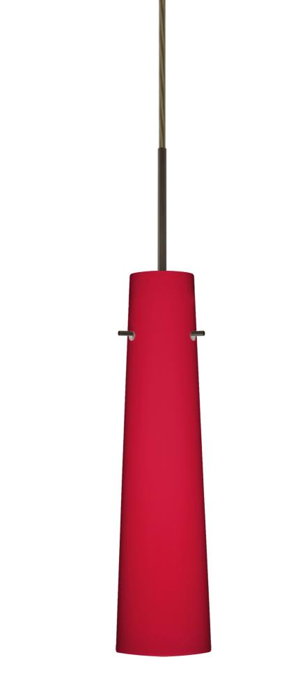 Besa Camino Pendant Bronze Ruby Matte 1x40W Halogen