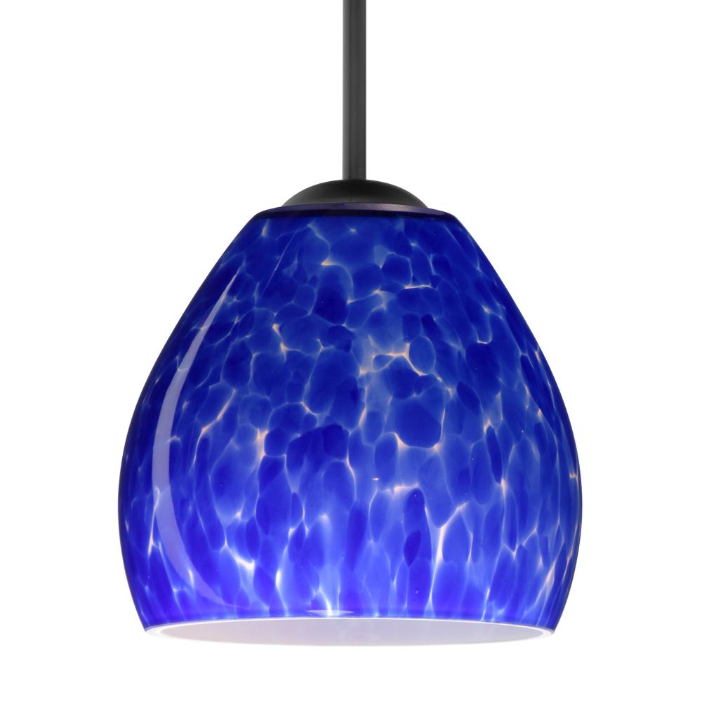 Besa Bolla LED Pendant Blue Cloud Black 1x9W LED