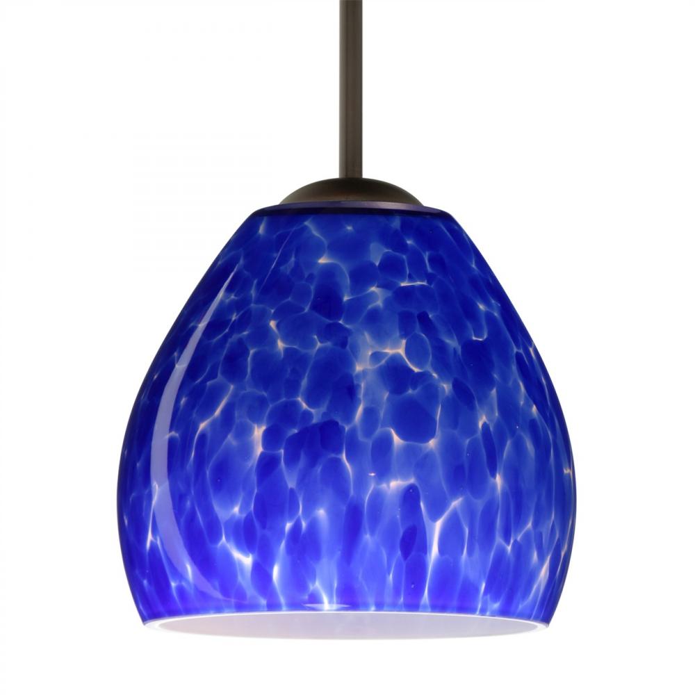 Besa Bolla Pendant Blue Cloud Bronze 1x40W MAX E26 Base