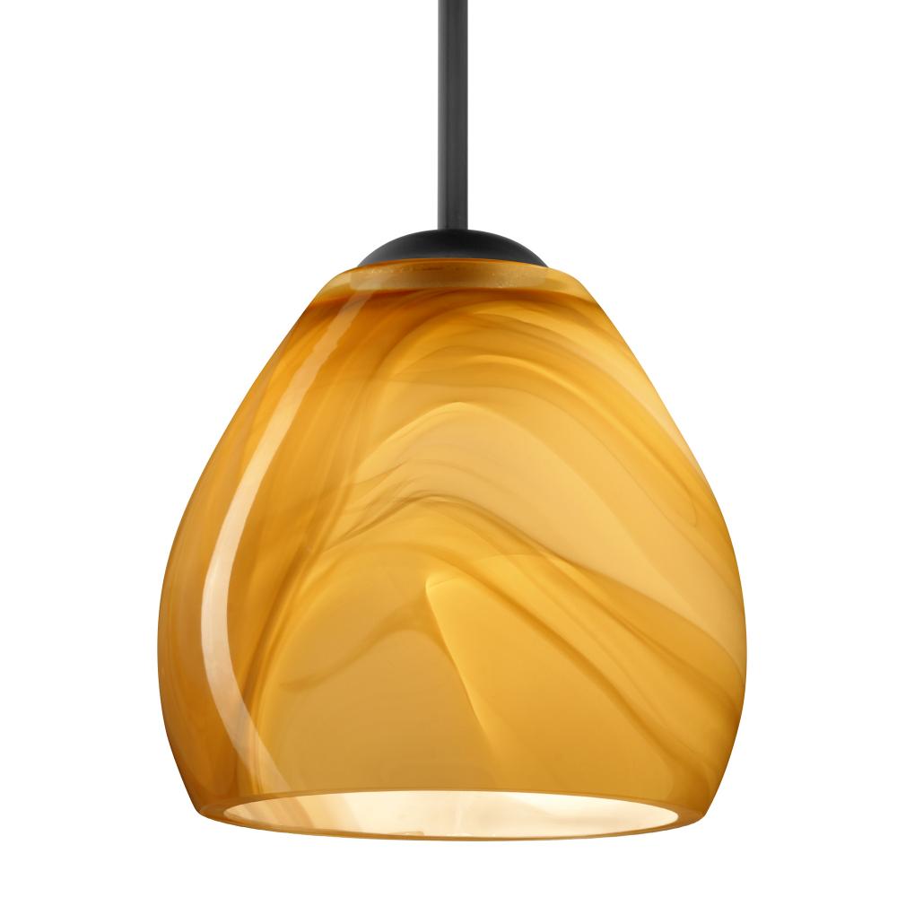 Besa Bolla Pendant Honey Black 1x40W MAX E26 Base