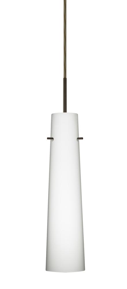 Besa Camino Pendant Bronze Opal Matte 1x5W LED