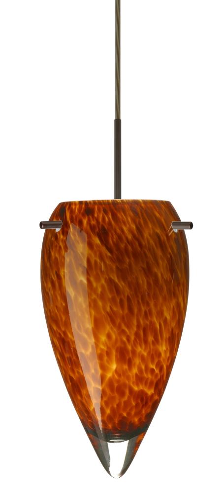 Besa Juli LED Pendant Amber Cloud Bronze 1x9W LED