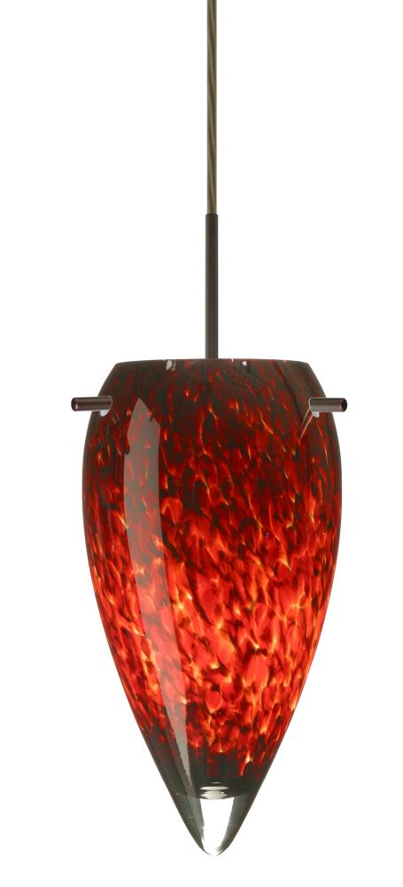 Besa Juli Pendant Bronze Garnet 1x100W Medium Base