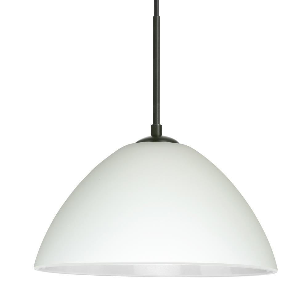 Besa Tessa Pendant Black White 1x75W MAX E26 Base