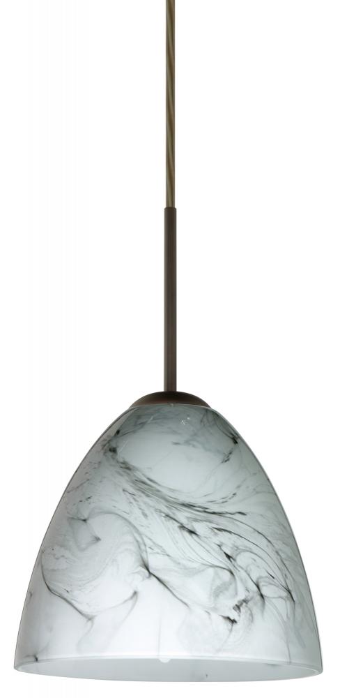 Besa Vila LED Pendant Marble Grigio Bronze 1x9W LED