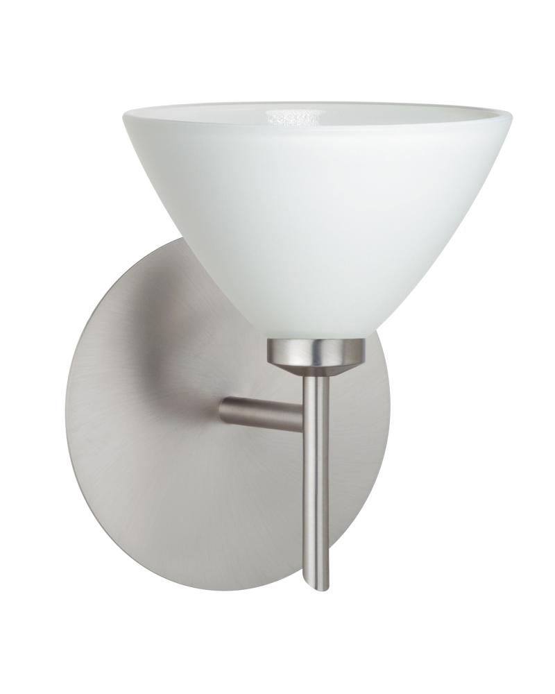 Besa Wall Domi Satin Nickel White 1x40W G9