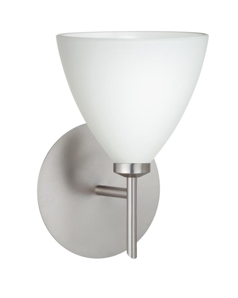 Besa Wall Mia Satin Nickel Opal Matte 1x40W G9