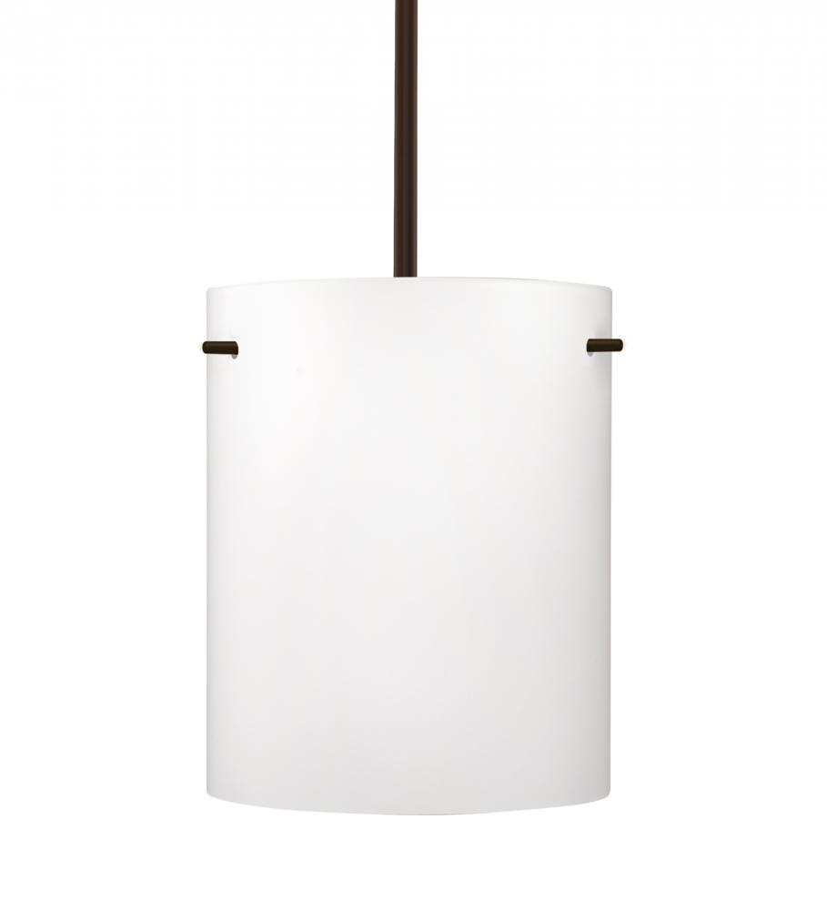 Besa Tamburo 8 Pendant Opal Matte Bronze 1x11W LED