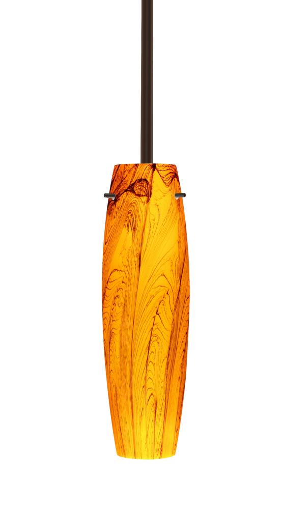 Besa Tu Tu Stem Pendant Bronze Habanero 1x40W Halogen