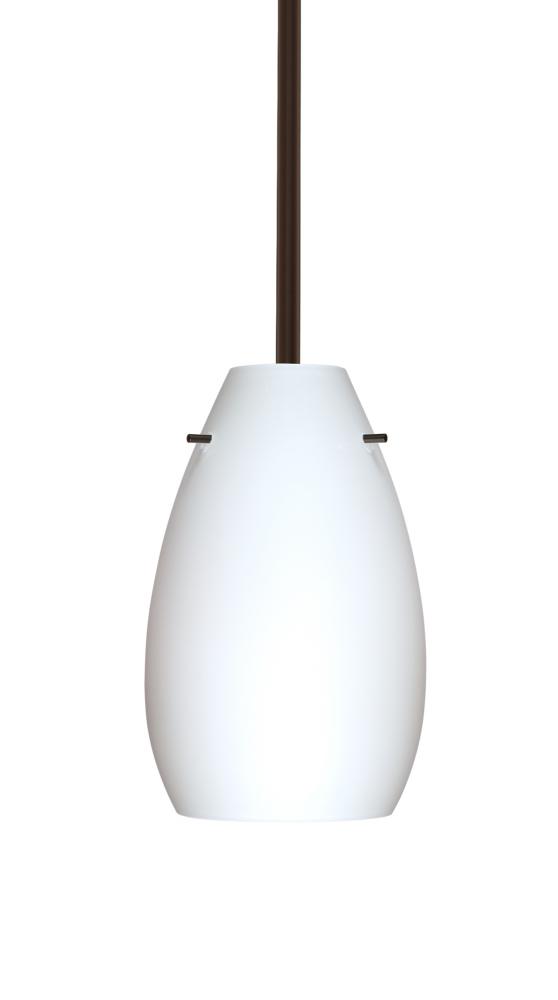 Besa Pera 9 LED Pendant Opal Matte Bronze 1x9W LED