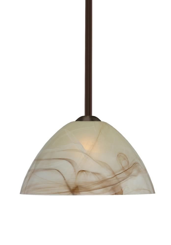 Besa Tessa Stem Pendant Bronze Mocha 1x75W Medium Base