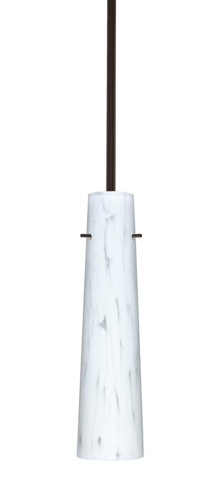 Besa Camino Stem Pendant Bronze Carrera 1x40W Halogen